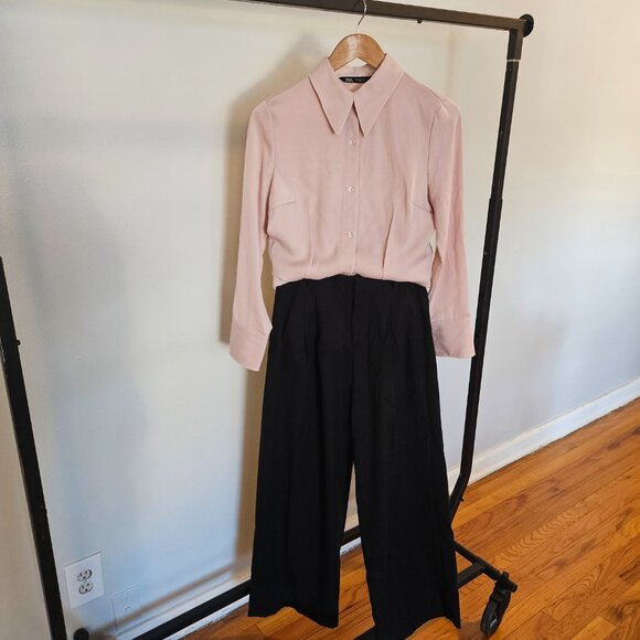 Banana Republic Wide Leg Pants High Rise Sculpted Trouser NWT Petite - Picture 8 of 8